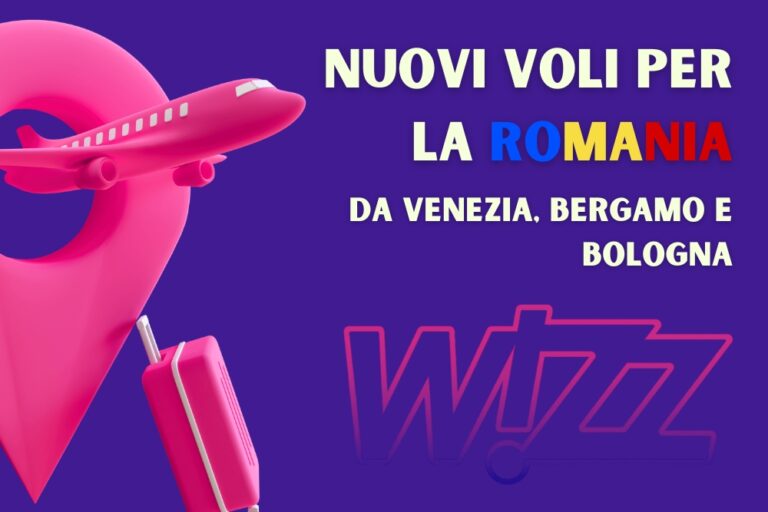 Nuovi Voli per la Romania da Venezia, Bergamo e Bologna